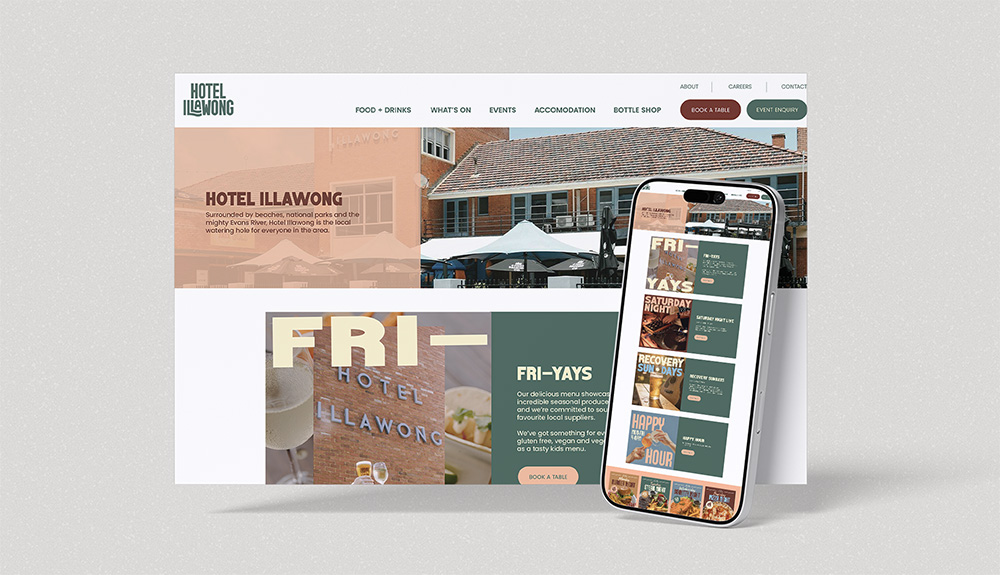 Hotel Illawong - Website Design